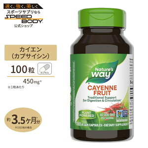yő1400~OFFN[|zlC`[YEFC JCG (hq 40000HU) 450mg JvZ 100 Nature's Way Cayenne JvTCV _CGbg