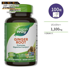 �y�|�C���gUP��15��20��-22���z�l�C�`���[�Y�E�F�C �W���W���[(���傤��) 1100mg(2��������) 100�� Nature's WayGinger Root 550mg 100ct