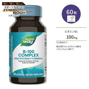 �l�C�`���[�Y�E�F�C �r�^�~��B-100 �R���v���b�N�X 60�� �J�v�Z�� Nature's Way Vitamin B-100 Complex �T�v�������g ���N�ێ� �h�{�⏕ �����K��