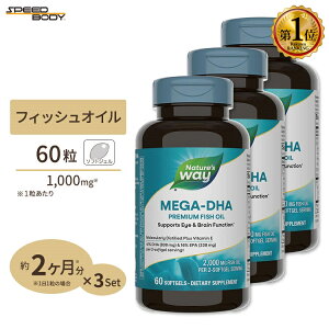 yő1400~OFFN[|z[3Zbg]lC`[YEFC K-DHA v~AtBbVIC 60 \tgWF Mega-DHA Premium Fish Oil EPA r^~E IK3