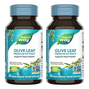 [2�Z�b�g] �l�C�`���[�Y�E�F�C �I���[�u���[�t�G�L�X 12%�I���E���y�C�� 60�� Nature's Waypremium extract olive leaf