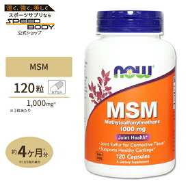 MSM 1000mg 120粒 NOW Foods(ナウフーズ)MSM 1000 mg - 120 Caps