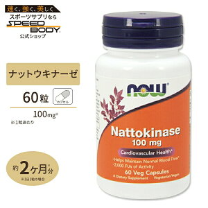 �[���L�i�[�[ �i�b�g�E�L�i�[�[�i�[���y�f�j100mg 60�� NOW Foods(�i�E�t�[�Y)Nattokinase 100mg 60vcaps