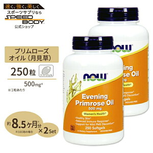 [2�Z�b�g] NOW Foods �������I�C�� 500mg 250�� �\�t�g�W�F�� �i�E�t�[�Y Evening Primrose Oil 500mg 250softgels 2bottles set