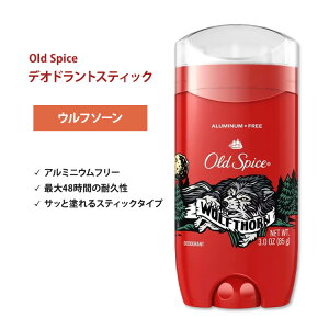 �I�[���h�X�p�C�X ���C���h�R���N�V���� �f�I�h�����g(�A���~�j�E���t���[) �E���t�\�[�� 85g (3oz) Old Spice Wild Collection Wolfthorn Deodorant