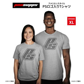 プロサップス クラシックPSロゴ入り Tシャツ グレー XLサイズ Prosupps CLASSIC PS TEE GREY 海外 人気 ティーシャツ トレーニング ウェア 普段着 部屋着 ユニセックス