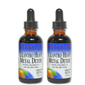 [2個セット] プラネタリーハーバルズ シラントロヘビーメタルデトックス 59.14ml リキッド Planetary Herbals Cilantro Heavy Metal Detox