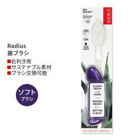 ラディウス ビッグ ブラシ 右手用 パープルギャラクシー Radius Big Brush Right Hand Purple Galaxy 歯ブラシ ソフト毛 右利き用