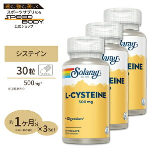 yő1400~OFFN[|z[3Zbg] \[ L-VXeC 500mg LVXeC 500mg 30 SOLARAY L-Cysteine Free Form, Veg Cap 500mg 30ct