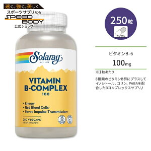 yő1400~OFFN[|z\[ r^~BRvbNX 100mg xW^uJvZ 250 Solaray Vitamin B-Complex 100 VegetableCapsule r^~BQ