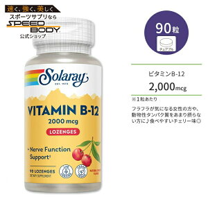 �y�|�C���gUP��15��20��-22���z�\�����[ �r�^�~��B-12 2,000mcg �V�R�`�F���[�� �g���[�` 90�� Solaray Vitamin B-12 2000mcg