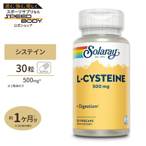 �\�����[ L-�V�X�e�C�� �J�v�Z�� 500mg 30�� SOLARAY L-Cysteine Free Form, Veg Cap 500mg 30ct