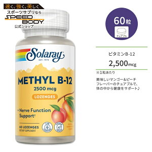 �y�|�C���gUP��15��20��-22���z�\�����[ ���`�� �r�^�~�� B-12 2500mcg 60�� �`���A�u�� �}���S�[�s�[�`�t���[�o�[ Solaray Methyl B-12 Mango Peach 60 Lozenges �T�v�������g �r�^�~��B B12 �}���S�[ �s�[�` ��