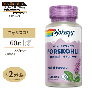 yő1400~OFFN[|z\[ tHXRGLX 385mg JvZ 60 Solaray Forskohlii Root Extract VegCapForskohlii Root Extract, Veg Cap 385mg 60ct
