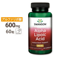 【ポイントUP★7日20時-18日】スワンソン アルファリポ酸 600mg カプセル 60粒《約2ヵ月分》 SWANSON Alp…