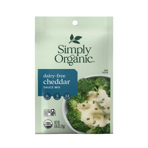 �V���v���[�I�[�K�j�b�N �f�C���[�t���[ �`�F�_�[�`�[�Y�� �\�[�X�~�b�N�X 24g Simply Organic Dairy-Free Cheddar Sauce Mix 0.85 oz. �y�����񂹏��i�z