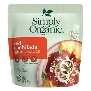 �V���v���[�I�[�K�j�b�N ���b�h�G���`���[�_ �V�}?�\�[�X 237mL Simply Organic Red Enchilada Simmer Sauce 8.00 fl. oz. �y�����񂹏��i�z