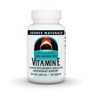�\�[�X�i�`�������Y �r�^�~��E 400IU �V�Rd-�A���t�@�g�R�t�F���[�� 100�� Source Naturals Vitamin E 400 IU d-alpha Tocopherol 100 Tablet �y�����񂹏��i�z�y���킹�Ĕ��������z