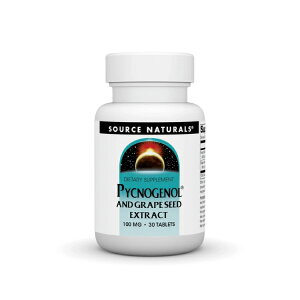 �\�[�X�i�`�������Y �s�N�m�W�F�m�[�����O���[�v�V�[�h�G�L�X 100mg 30�� Source Naturals Pycnogenol and Grape Seed Extract 100 mg 30 Tablet �y�����񂹏��i�z�y���킹�Ĕ��������z