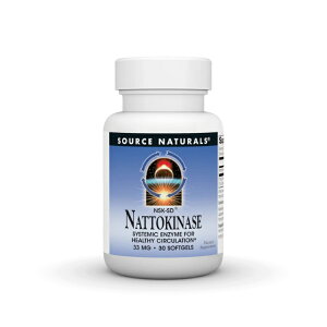 �\�[�X�i�`�������Y �i�b�g�E�L�i�[�[ NSK-SD 33mg 30�\�t�g�W�F�� Source Naturals Nattokinase NSK-SD 33 mg 30 Softgel �y�����񂹏��i�z�y���킹�Ĕ��������z
