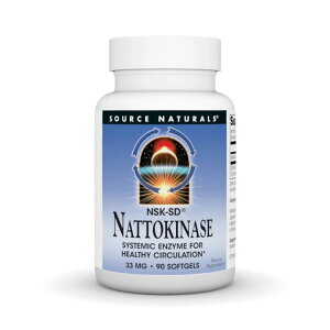 �\�[�X�i�`�������Y �i�b�g�E�L�i�[�[ NSK-SD 33mg 90�\�t�g�W�F�� Source Naturals Nattokinase NSK-SD 33 mg 90 Softgel �y�����񂹏��i�z�y���킹�Ĕ��������z