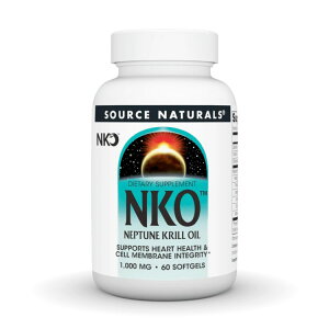 �\�[�X�i�`�������Y NKO �l�v�`���[���N�����I�C�� 1000mg 60�\�t�g�W�F�� Source Naturals NKO Neptune Krill Oil 1000 mg 60 Softgel �y�����񂹏��i�z�y���킹�Ĕ��������z