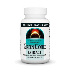 �\�[�X�i�`�������Y �G�i�W���C�W���O �O���[���R�[�q�[�G�L�X 500mg 60�� Source Naturals Energizing Green Coffee Extract 500 mg 60 Tablet �y�����񂹏��i�z�y���킹�Ĕ��������z