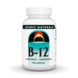 �\�[�X�i�`�������Y �r�^�~��B12 2000mcg 200���[���W Source Naturals Vitamin B-12 2000 mcg 200 Lozenge �y�����񂹏��i�z�y���킹�Ĕ��������z