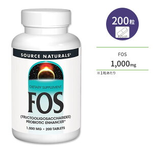�\�[�X�i�`�������Y �t���N�g�I���S�� 1000mg 200�� �^�u���b�g Source Naturals FOS �I���S�� �R���f�B�V�����T�|�[�g �P�ʋہy�����񂹏��i�z