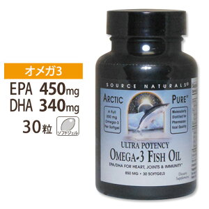�\�[�X�i�`�������Y DHA EPA �T�v�������g�A�[�N�e�B�b�N�s���A �I���K-3 �t�B�b�V���I�C�� 850mg 30�� Source Naturals Arctic Pure Omega-3 Fish Oil 30Capsules�y�����񂹏��i�z�y���킹�Ĕ��������z