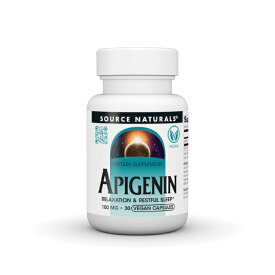 ソースナチュラルズ アピゲニン 30ベジカプセル Source Naturals Apigenin 30Vc 【お取り寄せ商品】