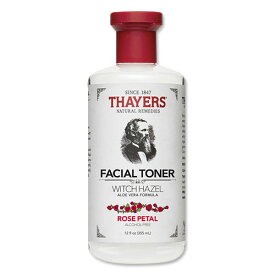Thayers フェイシャルトナー ウィッチヘーゼル ローズペタルの香り 化粧水 355ml バラ アロエベラフォーミュラ アルコールフリー 敏感肌 (セイヤーズ)