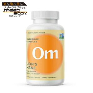 �I�[���}�b�V�����[�� ���C�I���Y���C�� �}�b�V�����[���X�[�p�[�t�[�h 90�J�v�Z�� OM MUSHROOM Lion's Mane Mushroom Superfood 90 CAPSULE �y�����񂹏��i�z