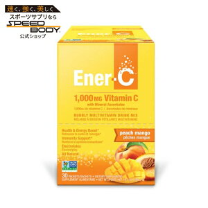 �G�iC �s�[�`�}���S�[ 30�p�b�N ENER-C Ener-C Peach Mango Packets 30 PKT �y�����񂹏��i�z