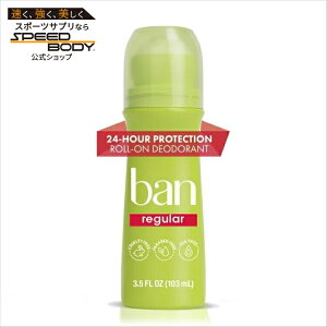 �o�� �C���r�W�u�� ���[���I�� �f�I�h�����g ���M�����[�̍��� 100mL Ban Invisible Roll-on Antiperspirant Deodorant for Women and Men, Regular Scent, 3.5 oz �y�����񂹏��i�z