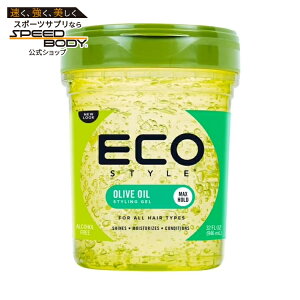 �G�R�X�^�C�� �I���[�u�I�C�� �w�A�X�^�C�����O�W�F�� ��946ml Eco Style Olive Oil Hair Styling Gel, 32 oz., Moisturizing, Unisex �y�����񂹏��i�z
