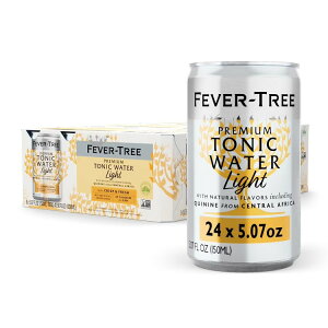 �t�B�[�o�[�c���[ �v���~�A�����C�g�g�j�b�N 150ml 24�ʃp�b�N Fever-Tree Premium Light Tonic 5.07 Fl Oz Cans 24 Pack �y�����񂹏��i�z