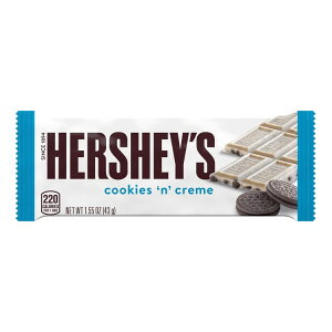 �n�[�V�[�Y �N�b�L�[���N���[�� �L�����f�B�o�[ 43g Hershey's Cookies 'n' Creme Candy, Bar 1.55 oz �y�����񂹏��i�z