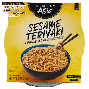 �V���v���[�A�W�A �Z�T�~�e�����L �k�[�h���{�E�� 241g Simply Asia Sesame Teriyaki Noodle Bowl, 8.5 oz Cup �y�����񂹏��i�z