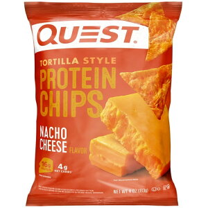 �N�G�X�g �g���e�B�[���X�^�C�� �v���e�C���`�b�v�X �i�`���`�[�Y���� 113g Quest Tortilla-Style Protein Chips, Low Carb, Baked, Nacho Cheese, 4 oz �y�����񂹏��i�z