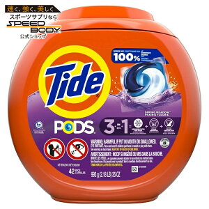 �^�C�h �|�b�Y �t�̐����܃J�v�Z�� �X�v�����O���h�E�̍��� 42���� Tide PODS Liquid Laundry Detergent Packs, Spring Meadow Scent, 42 Count �y�����񂹏��i�z