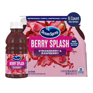 �I�[�V�����X�v���[ �x���[�X�v���b�V�� �W���[�X�h�����N 295ml 6�{�Z�b�g Ocean Spray Berry Splash Juice Drink, 10 Fl Oz Bottle, 6 Count �y�����񂹏��i�z
