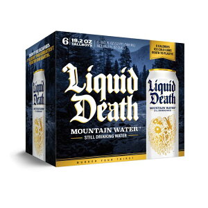 ���L�b�h�f�X �X�e�B���}�E���e���E�H�[�^�[ 568ml 6�{�Z�b�g Liquid Death Still Mountain Water 19.2 Fl Oz Pack of 6 �y�����񂹏��i�z