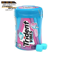 トライデント バイブズ シュガーフリーガム コットンキャンディ 40粒 Trident Vibes Sugar Free Gum, Cot…