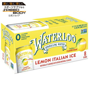 �E�H�[�^�[���[ �X�p�[�N�����O�E�H�[�^�[ �������C�^���A���A�C�X 355ml 8�{�p�b�N Waterloo Sparkling Water, Lemon Italian Ice, 12 fl oz, 8 pack cans �y�����񂹏��i�z
