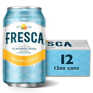 �t���X�J �V�g���X �\�[�_�|�b�v 355ml 12�ʃp�b�N Fresca Citrus Soda Pop Fridge Pack, 12 fl oz, 12 Pack Cans �y�����񂹏��i�z