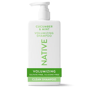 �l�C�e�B�u �{�����[�}�C�W���O�V�����v�[ �L���[�J���o�[���~���g ��487mL Native Volumizing Shampoo Cucumber & Mint 16.5 fl oz �y�����񂹏��i�z