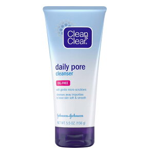 �N���[�����N���A �f�C���[�|�A �t�F�C�X�N�����U�[ 160g Clean & Clear Daily Pore Face Cleanser for Acne-Prone Skin, 5.5 oz. �y�����񂹏��i�z