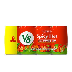 V8 �X�p�C�V�[�z�b�g 100% ��؃W���[�X ��162ml�� 8 ���� V8 Spicy Hot 100% Vegetable Juice, 5.5 fl oz Can, 8 Count �y�����񂹏��i�z�y���킹�Ĕ��������z�y���h�E�|�h�E�Ðh���W�z