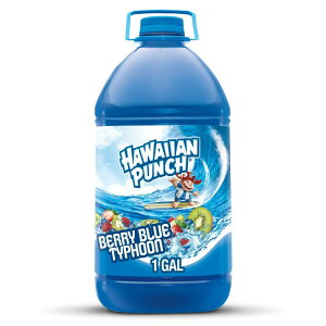 �n���C�A���p���` �x���[�u���[�^�C�t�[�� �W���[�X�h�����N 1�K�����{�g�� Hawaiian Punch Berry Blue Typhoon, Juice Drink, 1 gal bottle �y�����񂹏��i�z�y���킹�Ĕ��������z